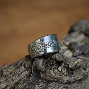 * SOLD * Floral Spoon Ring